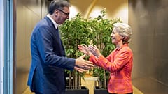 Vucic und von der Leyen im April 2024.