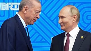 Rusya Devlet Başkanı Vladimir Putin, Rusya'nın Kazan kentinde düzenlenen BRICS zirvesi sırasında Cumhurbaşkanı Recep Tayyip Erdoğan ile bir araya geldi, 23 Ekim 2024.