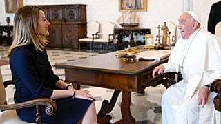 Roberta Metsola, a rencontré le pape François vendredi matin lors d'une audience au sein du palais du Vatican.