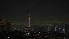 Die iranische Hauptstadt Teheran am frühen Samstagmorgen, 26. Oktober 2024.