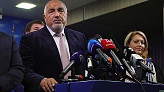Boïko Borissov, chef du parti GERB, dimanche 28 octobre 2024.