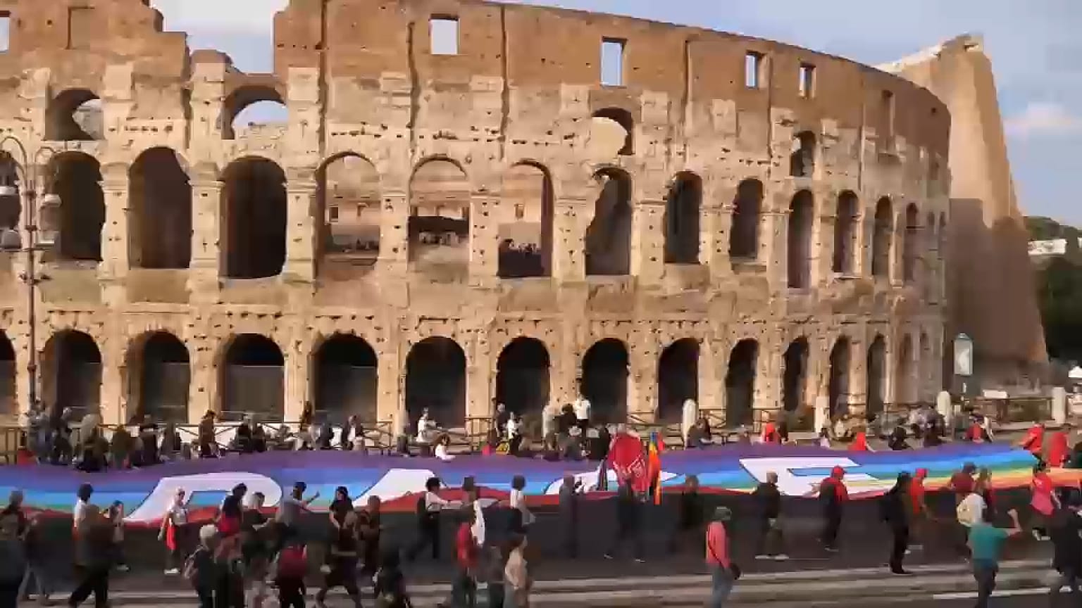 Manifestation à Rome, Italie, le 27 octobre 2024.
