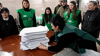 подсчет голосов в Грузии