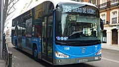Bus en las calles de Madrid
