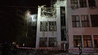 A Derzsprom egyik szárnya az orosz légitámadás után
