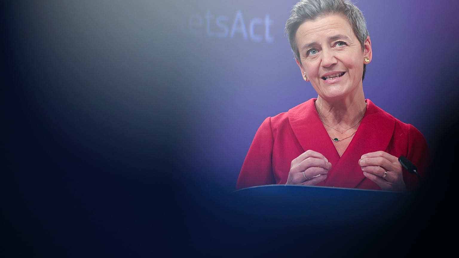 Avrupa Komisyonu'nun Dijitalden Sorumlu Başkan Yardımcısı Margrethe Vestager 