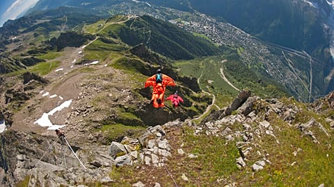 Salzmann a volé sans moteur pendant près de six minutes