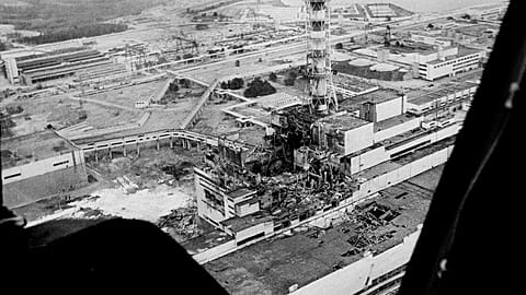 Nach der Reaktorkatastrophe in Tschernobyl 1986