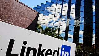 FILE - In this Monday, May 9, 2011 file photo, LinkedIn Corp., the professional networking Web site, displays its logo outside of headquarters in Mountain View, Calif. 