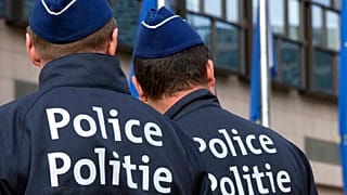 Policías belgas.