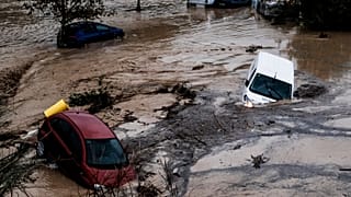 La ville de Malaga a été touchée par les inondations.