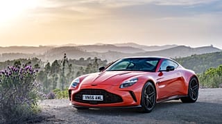 A parked Aston Martin car