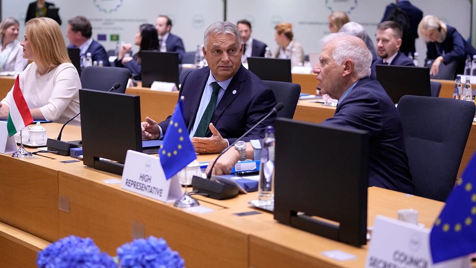 Orbán Viktor az EU-csúcson