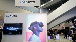Attendees visit the Meta booth at the Game Developers Conference 2023 in San Francisco, Wednesday, March 22, 2023.