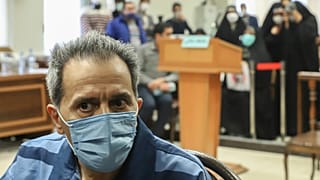 Alman-İran vatandaşı Cemşid Şarmehd, İran'ın başkenti Tahran'da Devrim Mahkemesi'ndeki duruşmada, Şubat 2022