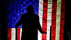 Republican presidential nominee former President Donald Trump arrives at a campaign rally at Rocky Mount Event Center, Wednesday, Oct. 30, 2024, in Rocky Mount, N.C.
