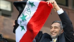 رئيس مجلس النواب العراقي محمود المشهداني يحضر مباراة المنتخب العراقي مع منتخب باكستان في ملعب العباسيين في دمشق يوم الأحد 28 أكتوبر/تشرين الأول 2007.