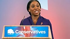 La députée britannique Kemi Badenoch s'exprime après avoir été élue à la tête du Parti conservateur, le 2 novembre 2024. 
