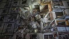 Wohnhaus in Charkiw nach russischem Luftangriff. 30. Oktober 2024