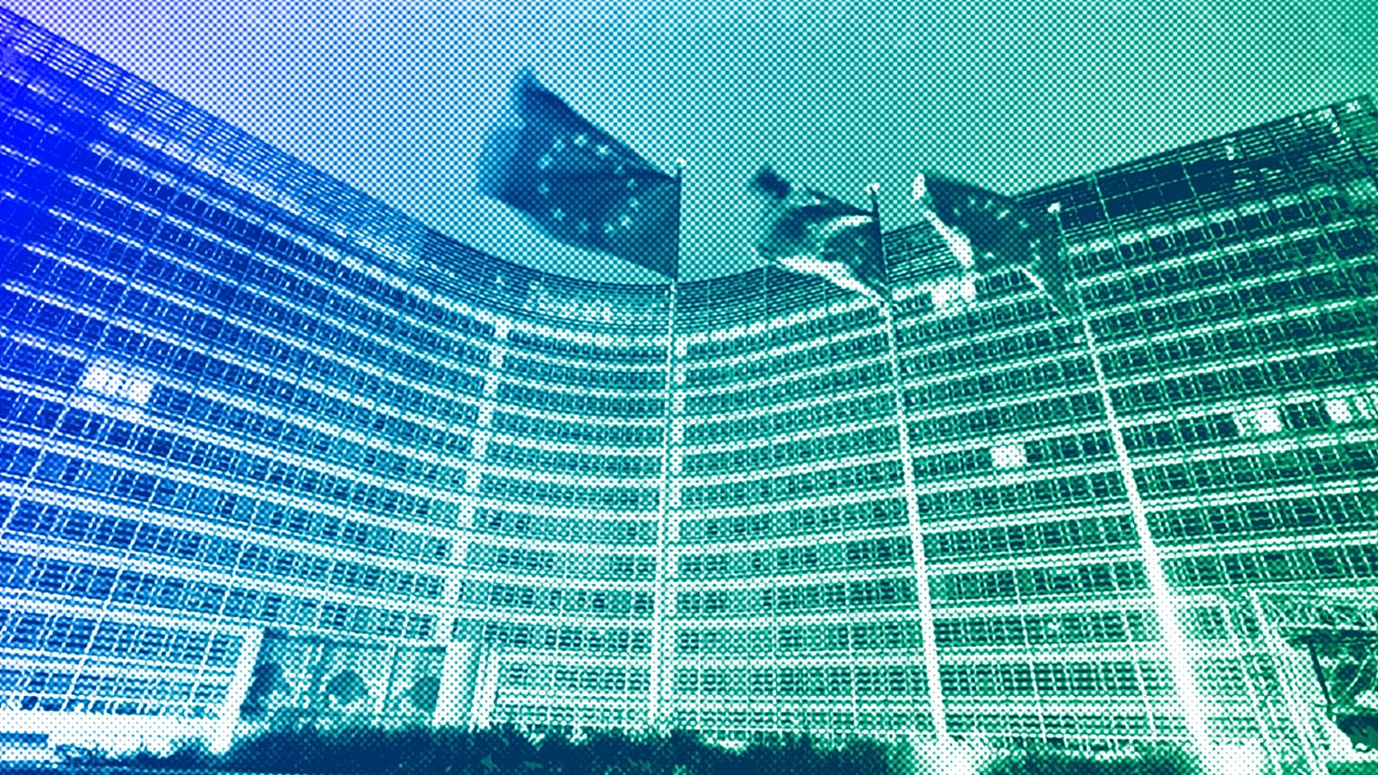 FILE: The Berlaymont building lit up in blue to celebrate the 75th anniversary of the United Nations, 24 October 2020