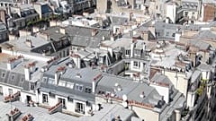 Mais de 60 por cento dos telhados de Paris são feitos de zinco.