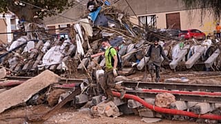 Efecto de las inundaciones en Paiporta.