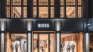 Una fotografía de la tienda de Hugo Boss en Düsseldorf, Alemania