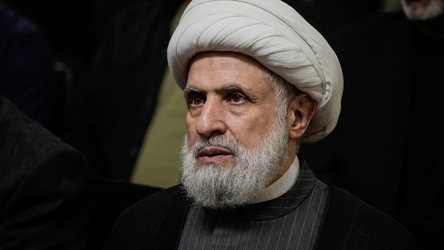 الأمين العام لحزب الله نعيم قاسم، الأربعاء 19 حزيران/ يونيو 2024. 