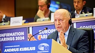 Andrius Kubilius (EPP), incoming EU Commissioner for defence and space.