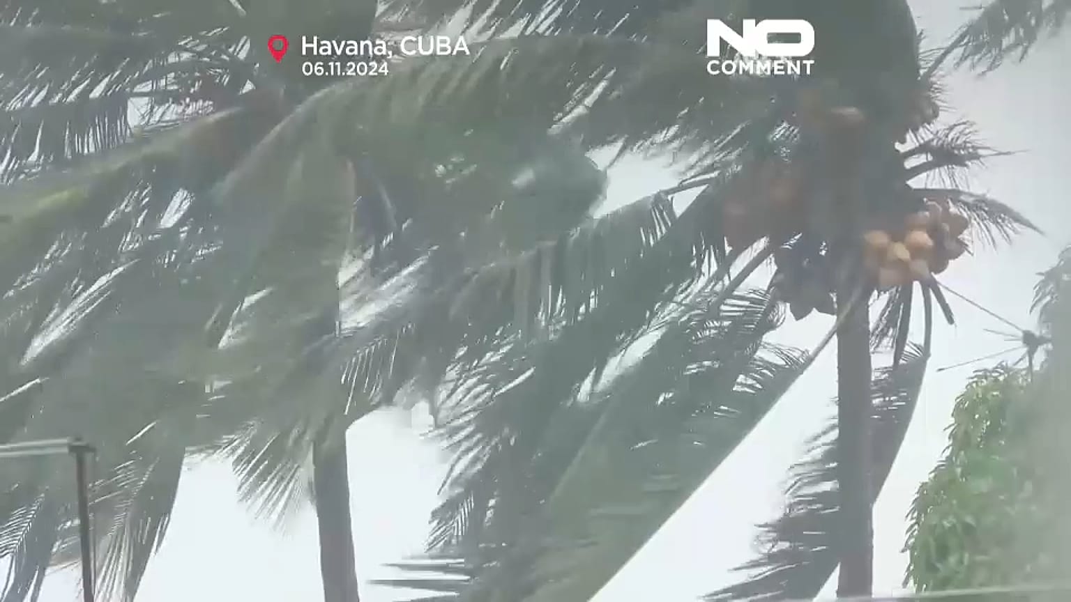 L'ouragan Rafael a balayé Cuba pendant deux heures et demie, le mercredi 6 novembre 2024