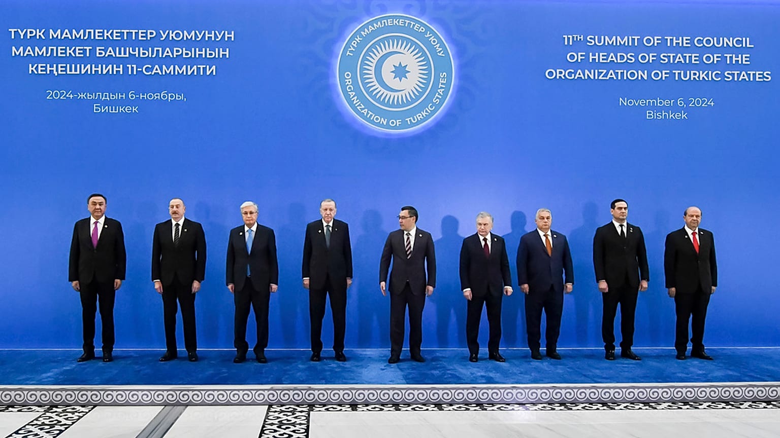 Türk Devletleri Teşkilatı 11. zirvesi, Bişkek, 6 Kasım 2024.