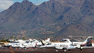Magángépek az arizonai Scottsdale-ben