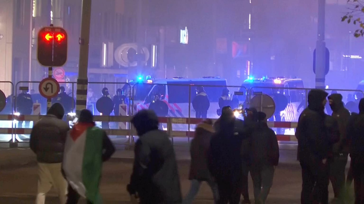 Disturbios en Ámsterdam.