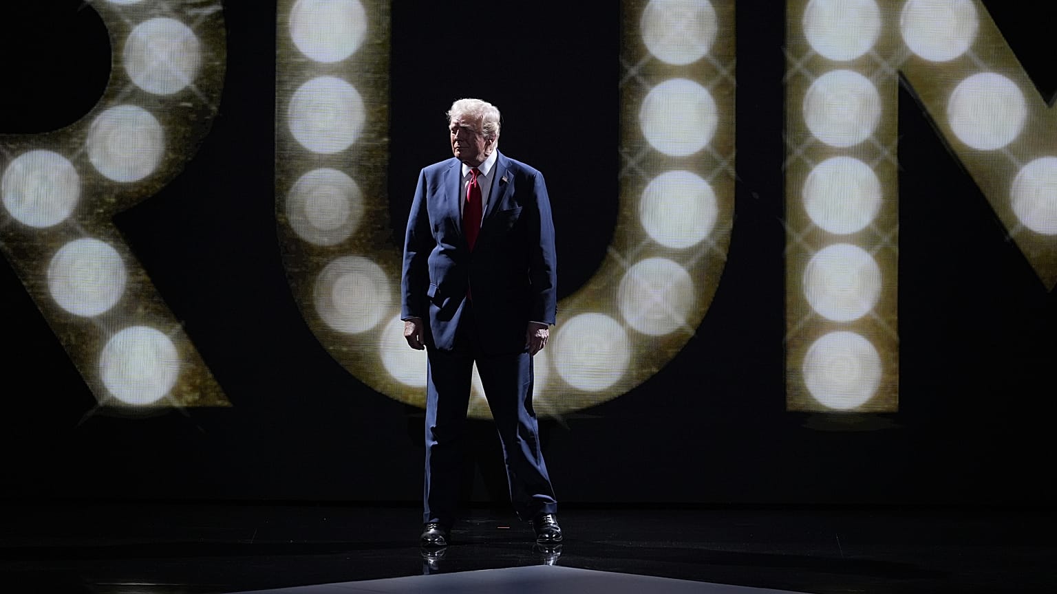Donald Trump à la Convention nationale républicaine, le 18 juillet 2024.