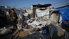 Campo de refugiados em Gaza