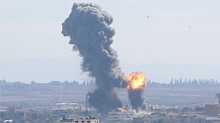 (ARCHIVO) Explosión tras bombardeo israelí