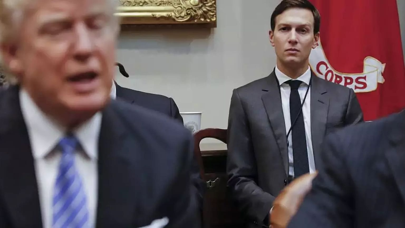 Donald Trump és Jared Kushner, 2018