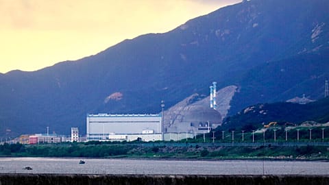 The Taishan Nuclear Power Plant in Taishan in southern China's Guangdong Province is seen, Thursday, June 17, 2021. 