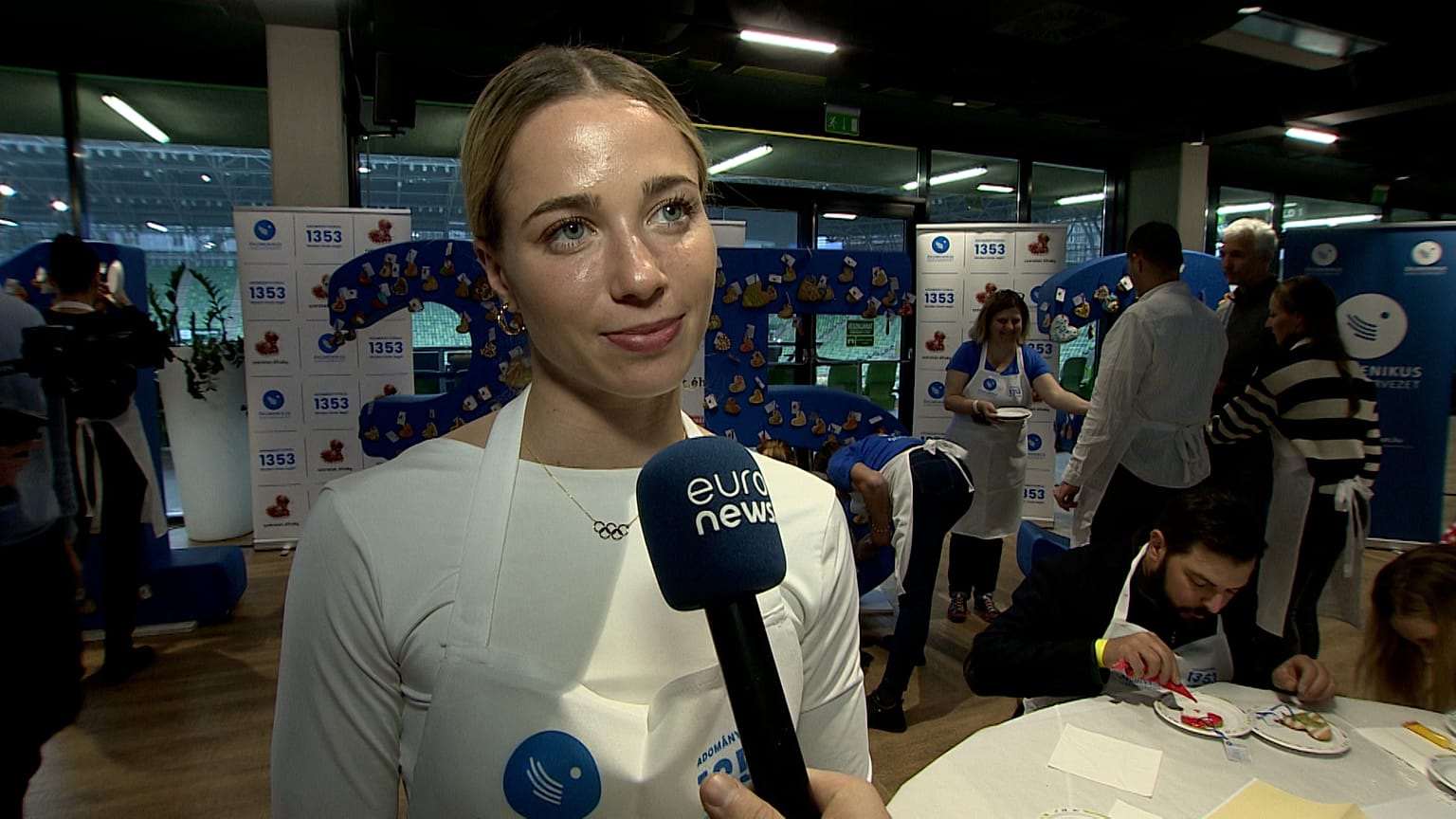 Gulyás Michelle olimpiai bajnok az Ökumenikus Segélyszervezet keddi rendezvényén