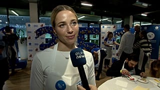 Gulyás Michelle olimpiai bajnok az Ökumenikus Segélyszervezet keddi rendezvényén