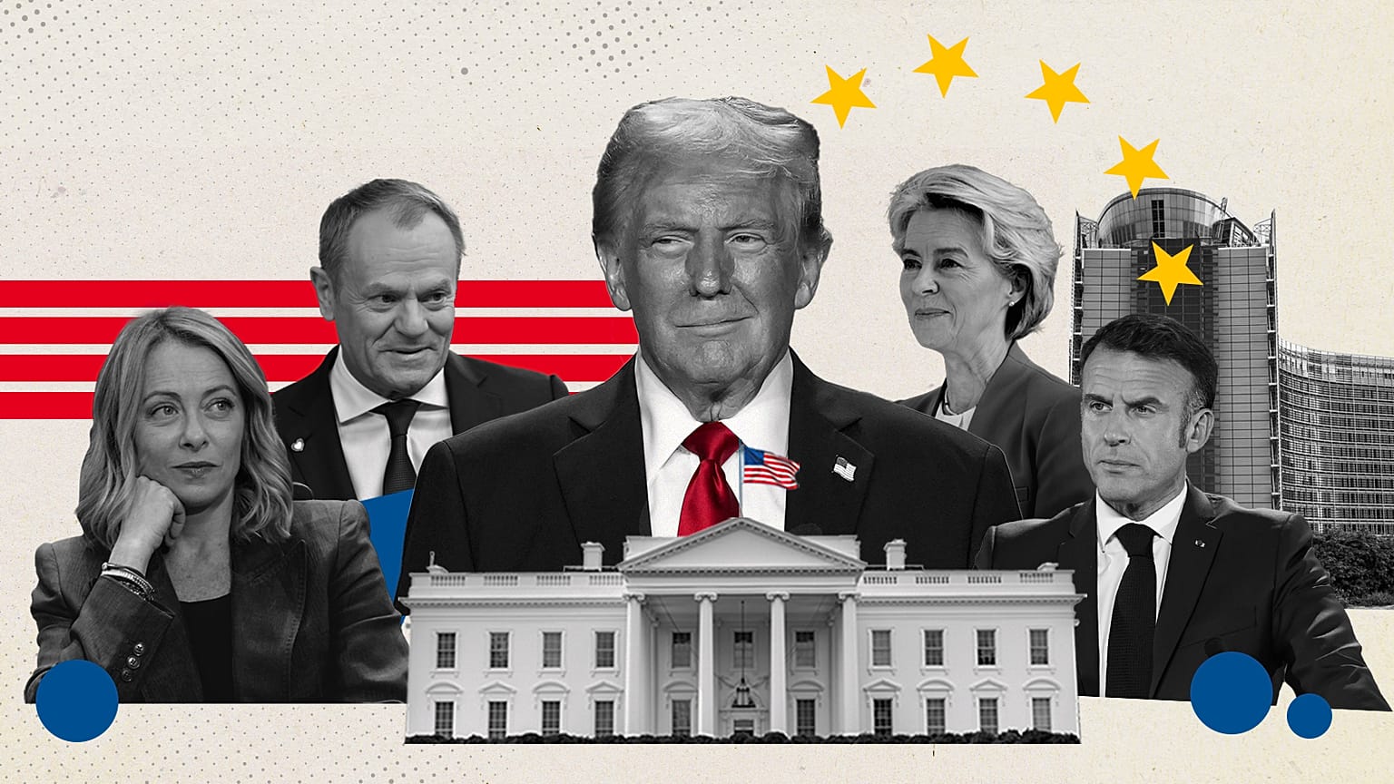Les dirigeants européens tentent d'affiner leur réponse commune à Donald Trump.
