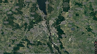 Ukrajna a Google térképén