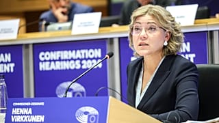 Henna Virkkunen during her confirmation hearing.