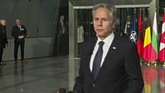 US-Außenminister Antony Blinken bei einer Pressekonferenz im NATO-Hauptquartier in Brüssel am Mittwoch, 13. November 2024