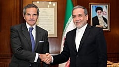 رافائل گروسی و عباس عراقچی در تهران