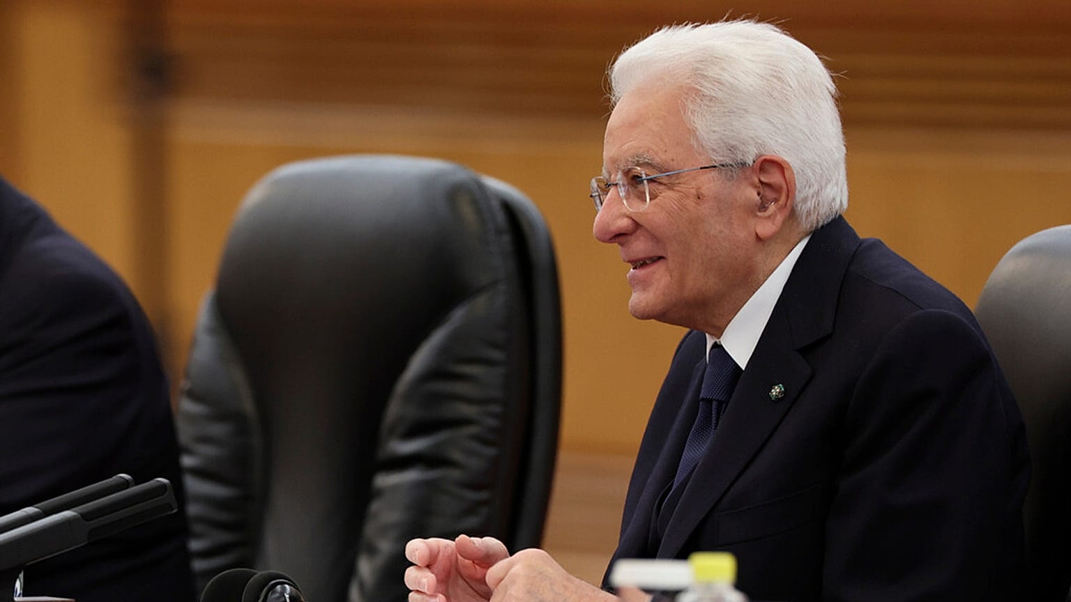 İtalya Cumhurbaşkanı Sergio Mattarella, 8 Kasım 2024 Cuma günü Pekin'deki Büyük Halk Salonu'nda Çin Devlet Başkanı Xi Jinping ile bir araya geldi.