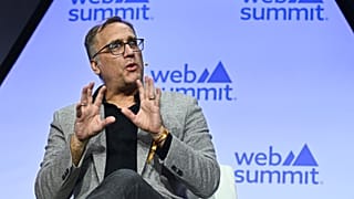 Mark Frein, Chief People Officer da Oyster, durante o primeiro dia da Web Summit 2024 no MEO Arena em Lisboa, Portugal. 12 de novembro de 2024.