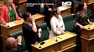Haka im Parlament in Neuseeland