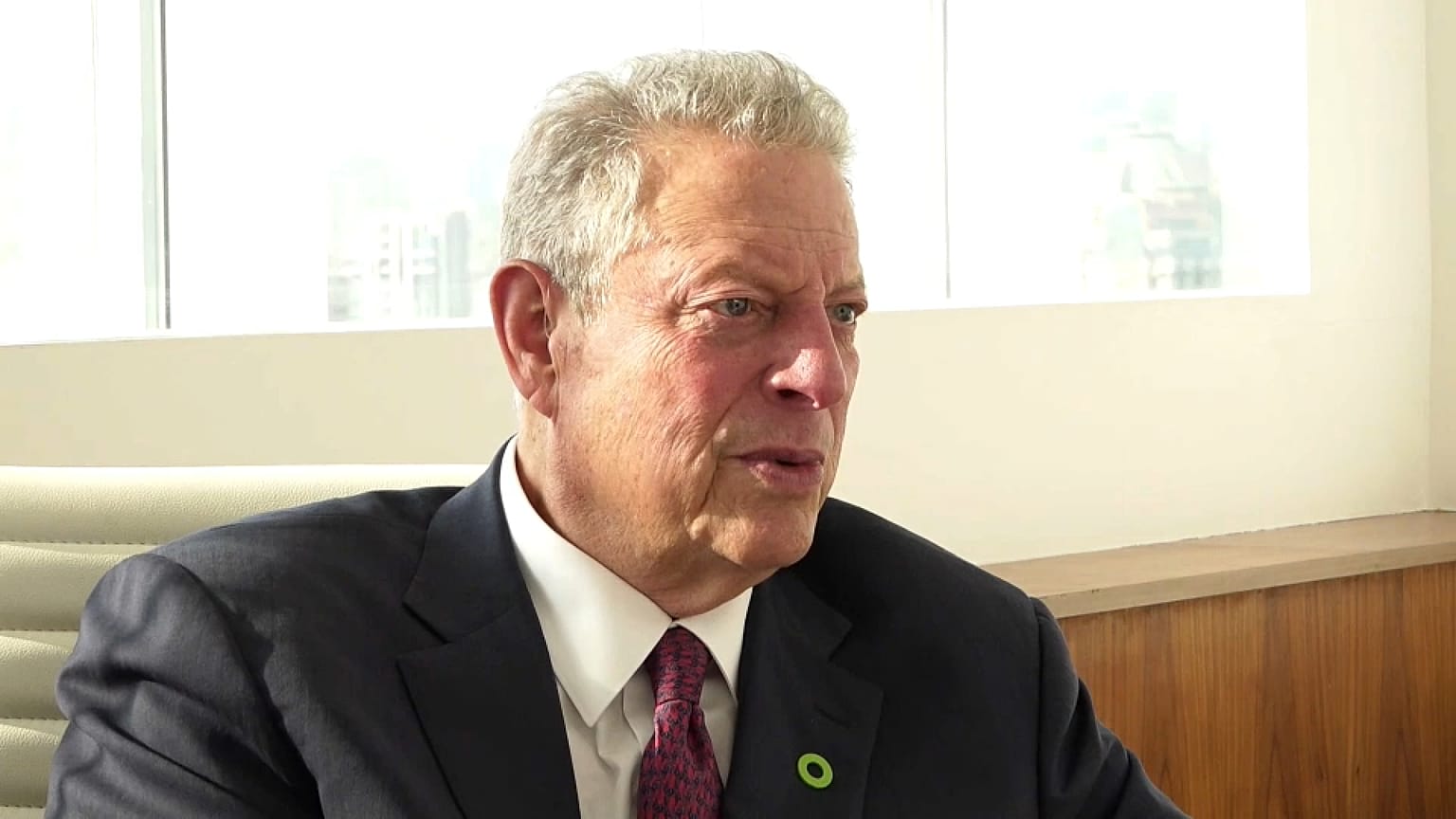 Former US vice-president Al Gore in an interview with Euronews in Baku, Azerbaijan, 15 November 2024