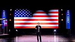Elon Musk discursa na Life Center Church em Harrisburg, Pensilvânia, sábado, 19 de outubro de 2024